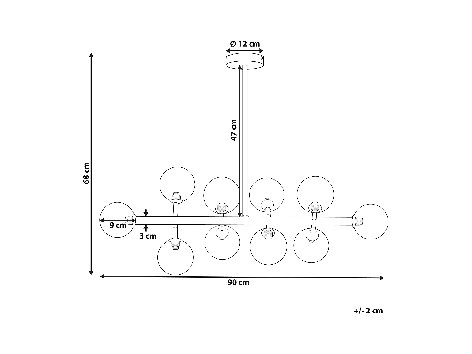 Lampe suspension RAMIS Métal Argenté
