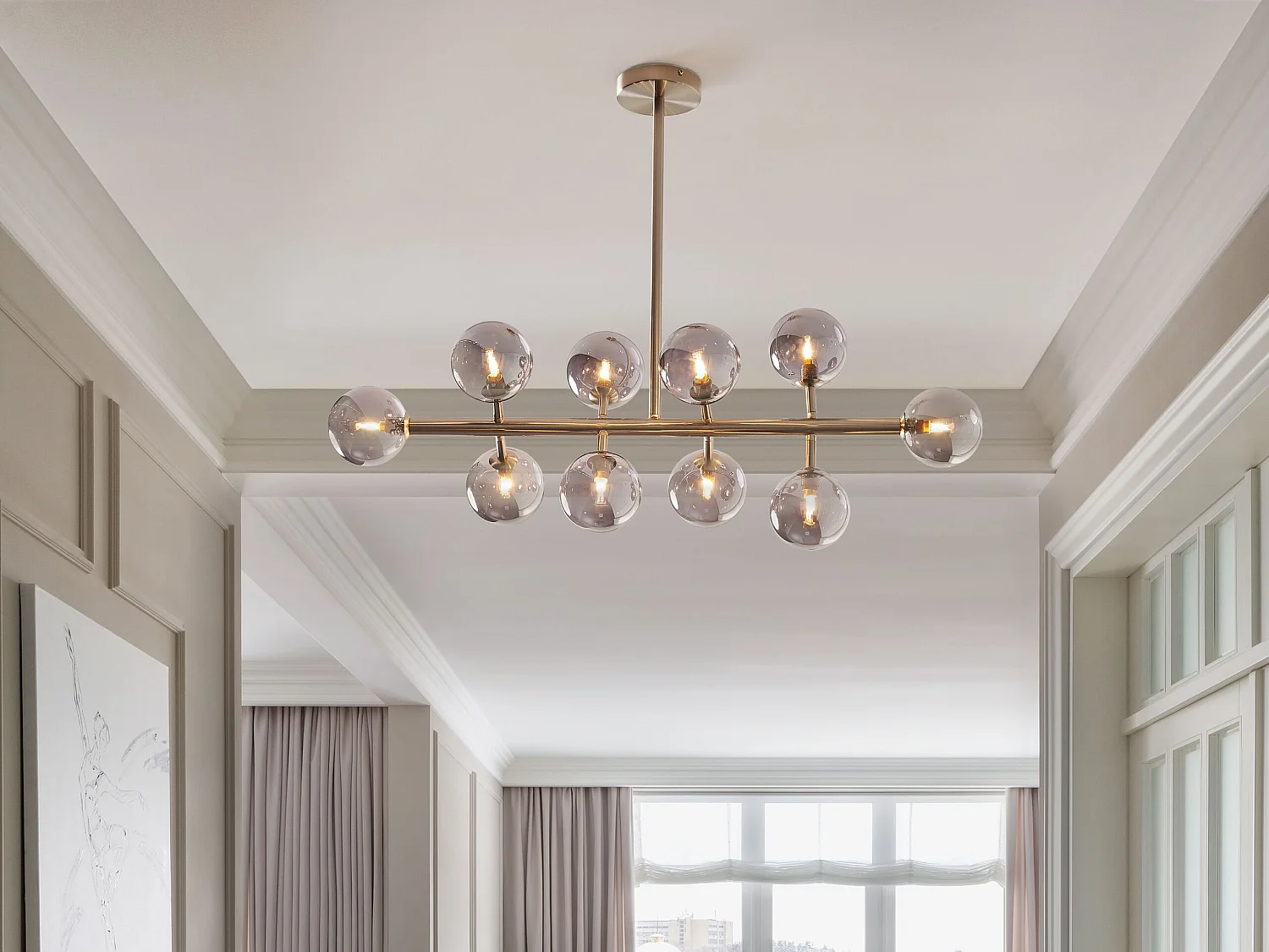 Lampe suspension RAMIS Métal Argenté