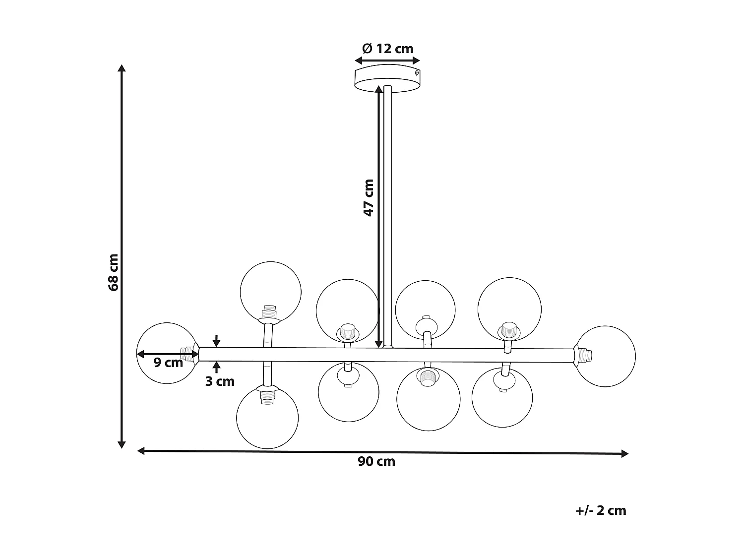 Lampe suspension RAMIS Métal Argenté