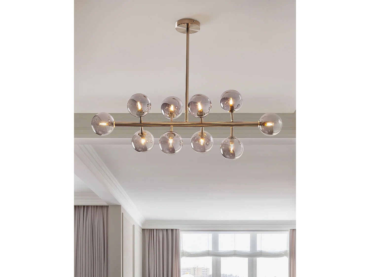 Lampe suspension RAMIS Métal Argenté