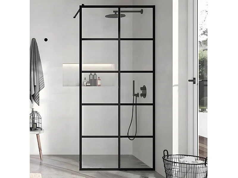 Panel fijo de ducha 80 cm FRESH INDUSTRIAL Decorado cuadros