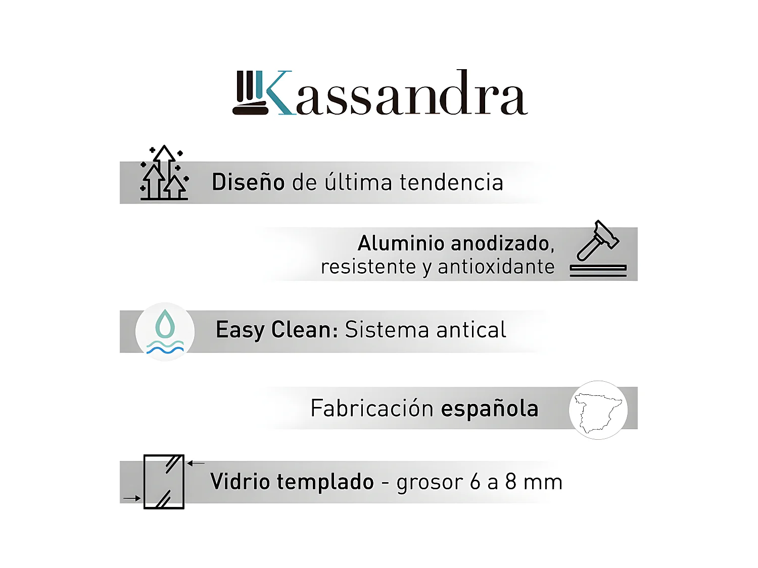 Panel fijo de ducha 90 cm FRESH INDUSTRIAL Decorado cuadros