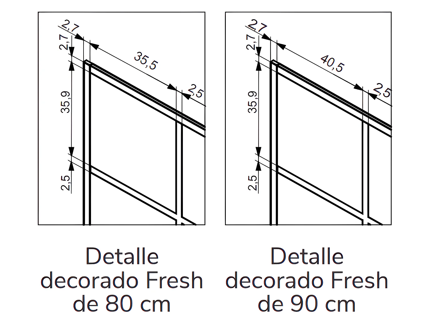 Panel fijo de ducha 110 cm FRESH INDUSTRIAL Decorado cuadros
