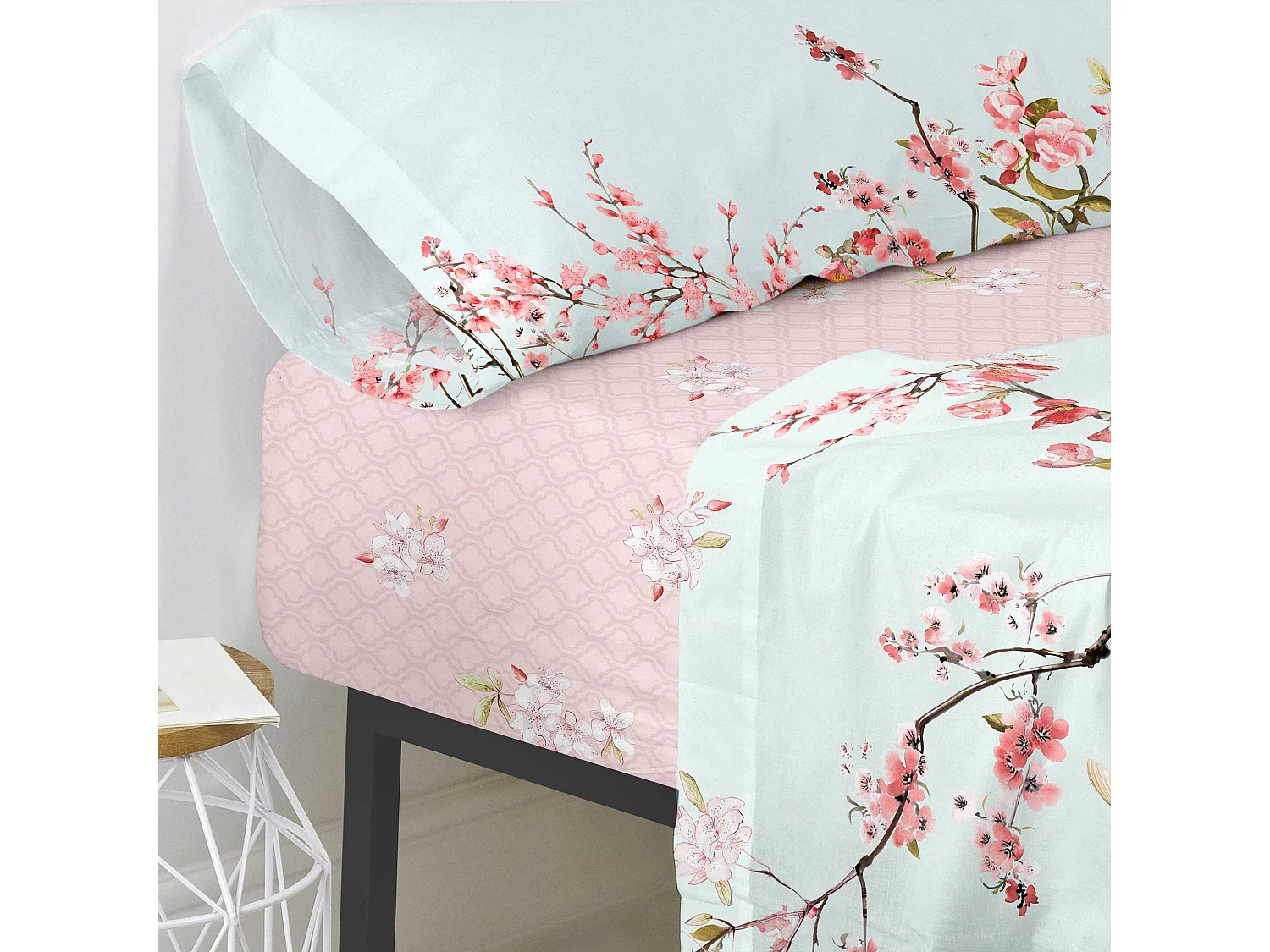 Drap-housse 140x200 cm Chinoiserie