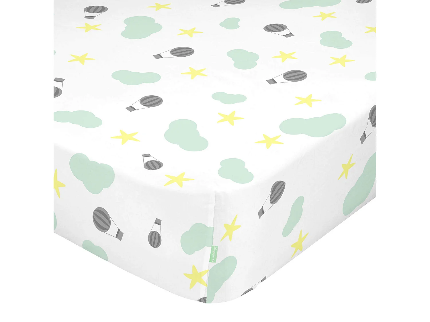 Drap-housse 105x200 cm Air balloon