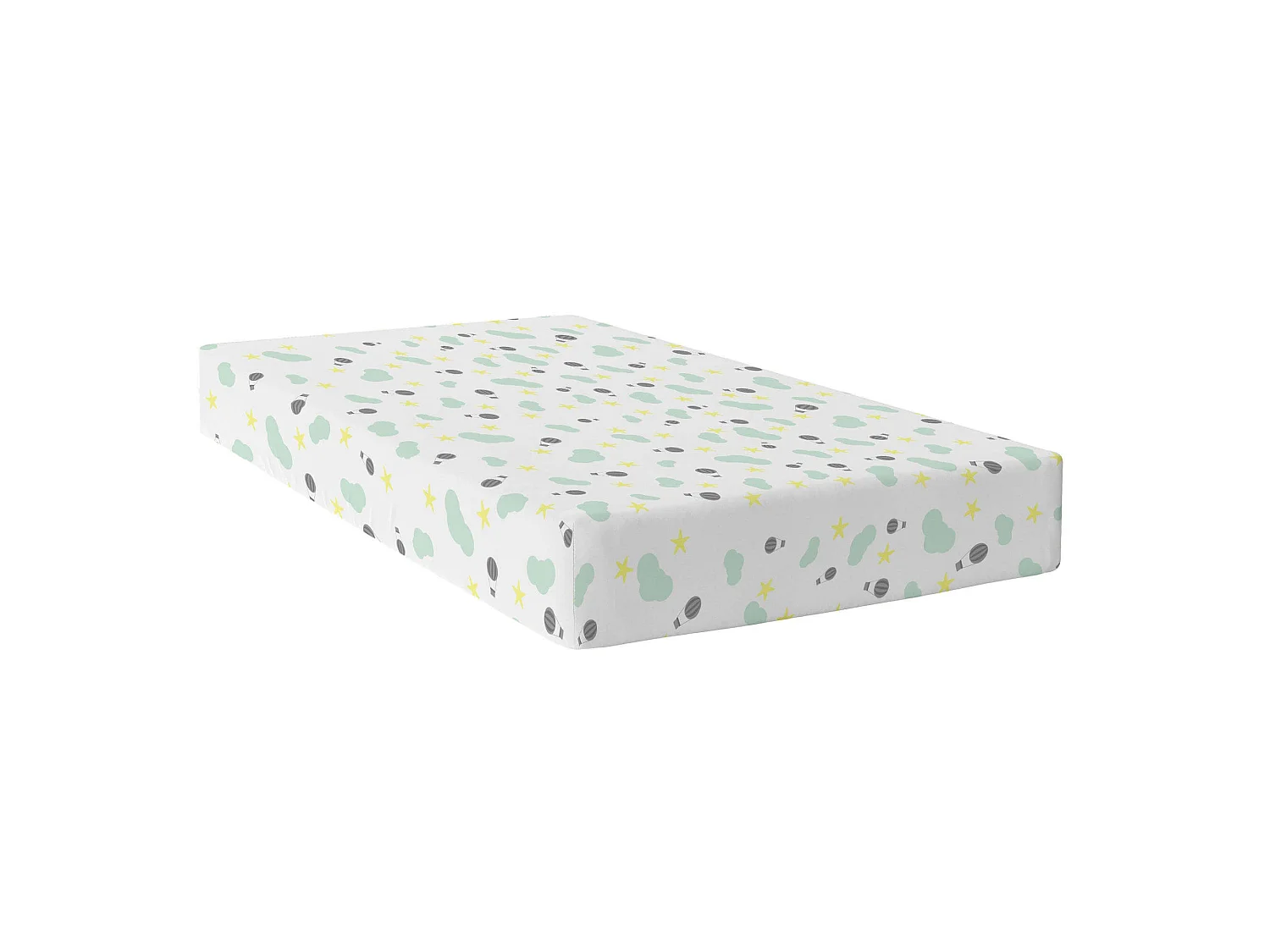 Drap-housse 105x200 cm Air balloon