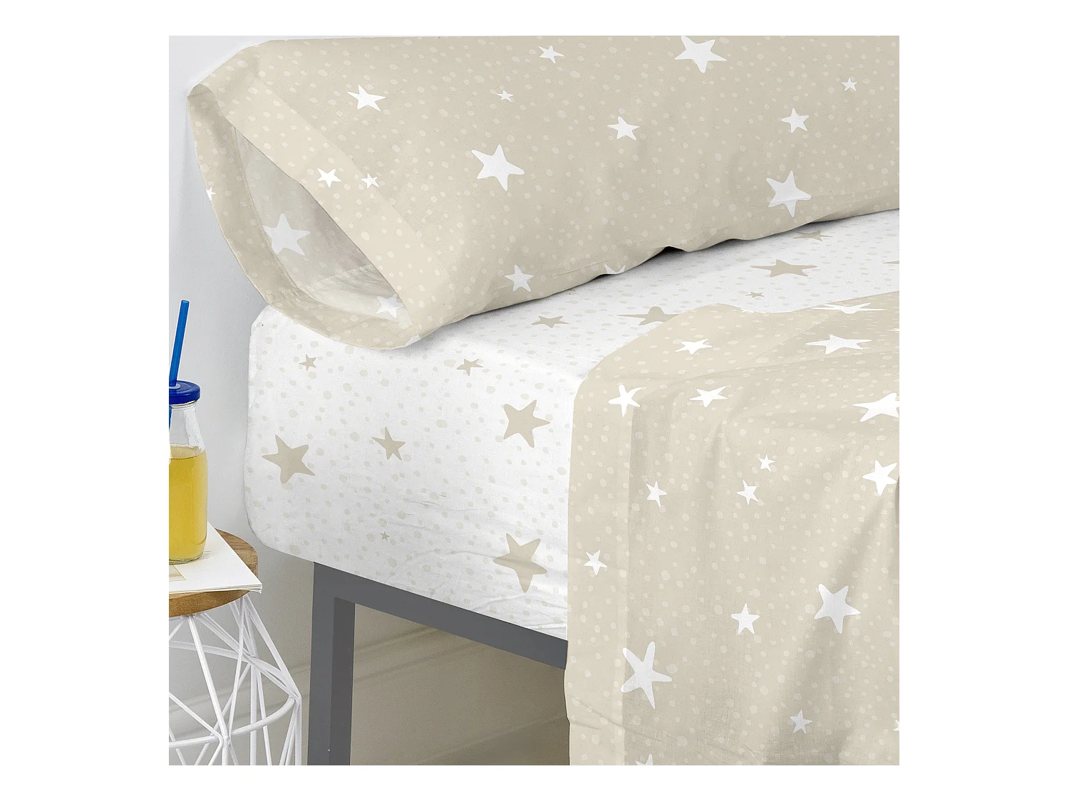 Drap-housse 105x200 cm Little star