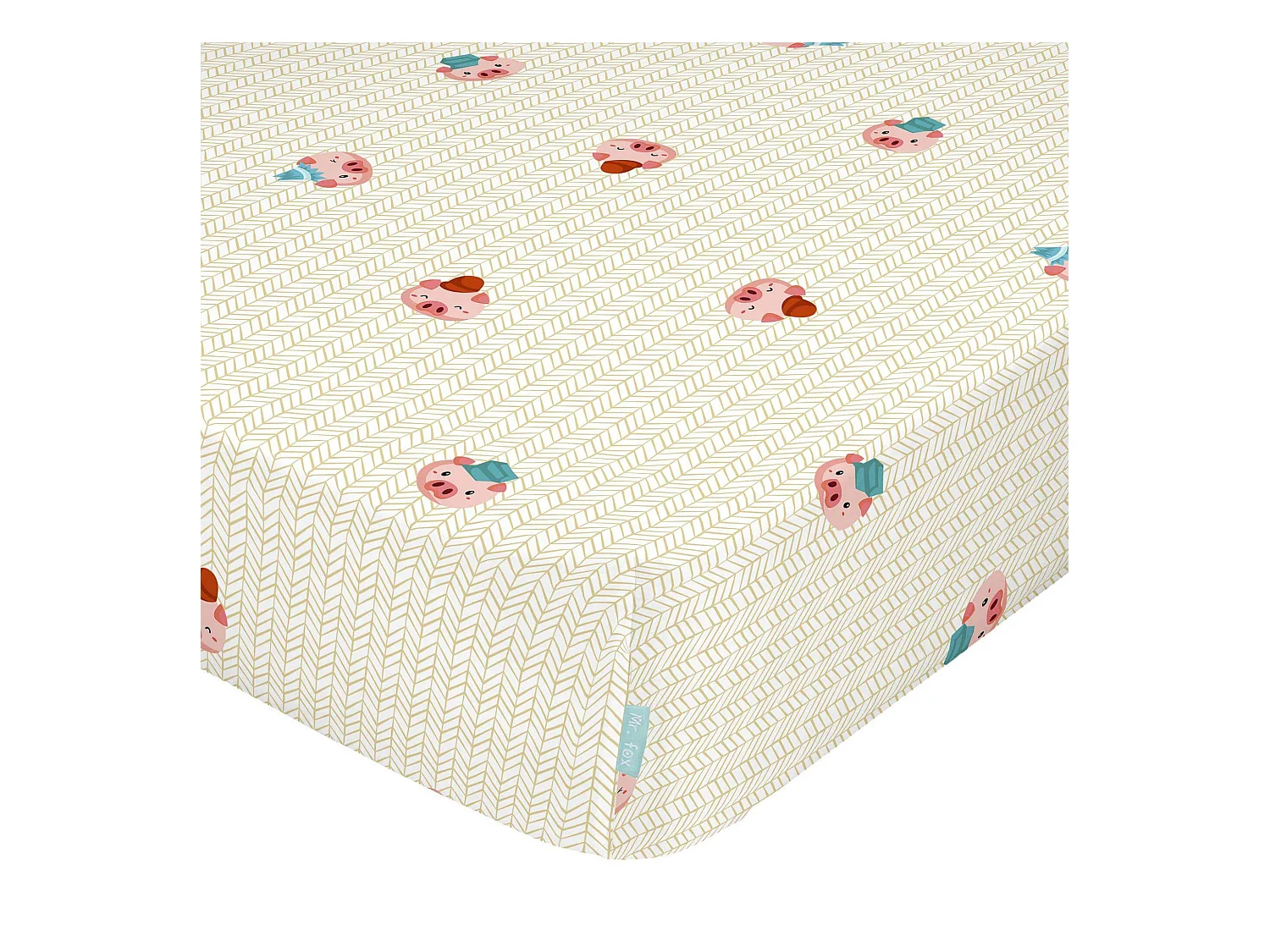 Drap-housse Lit Bébé 70x140 cm Piggys