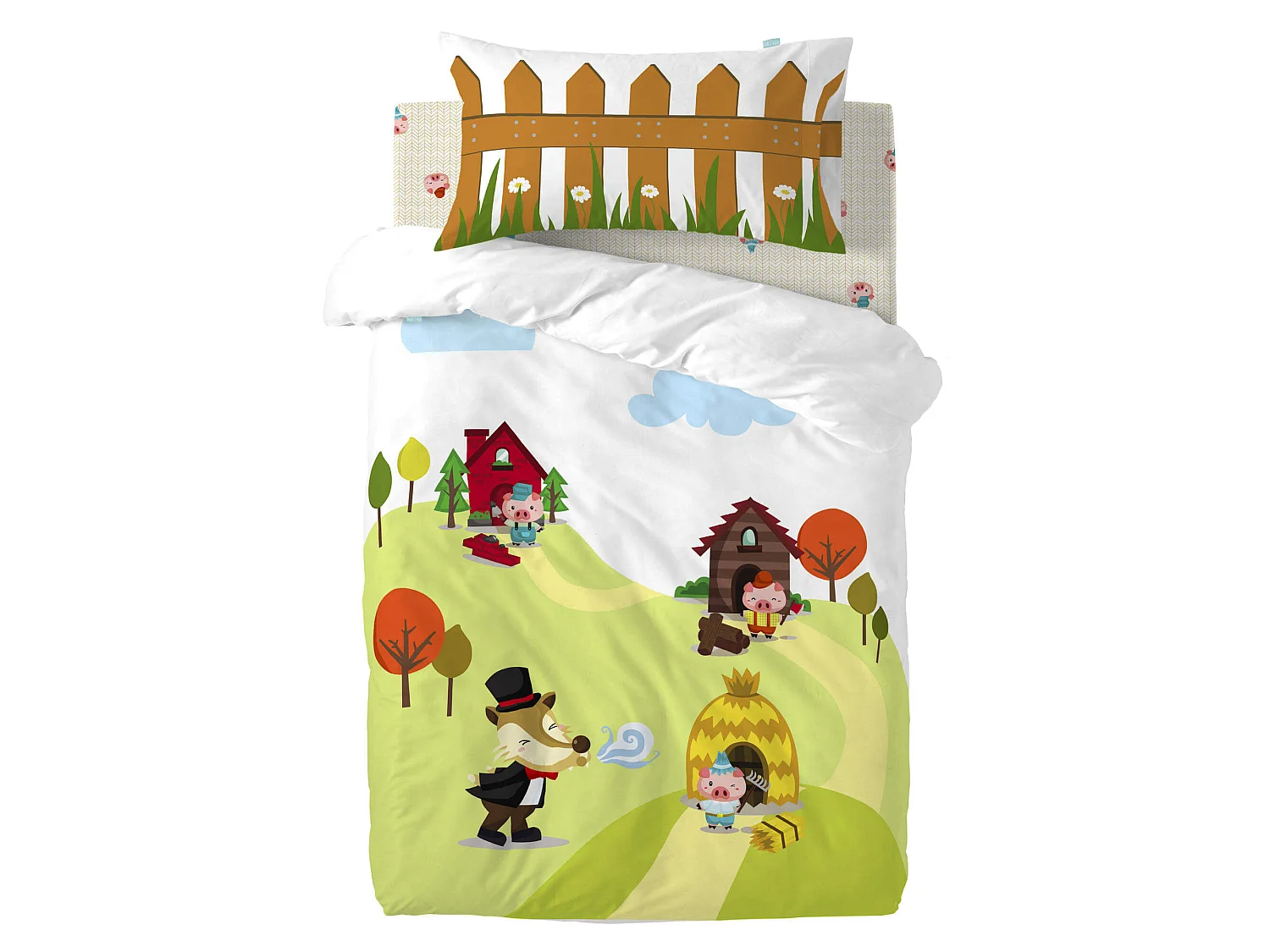 Drap-housse Lit Bébé 70x140 cm Piggys