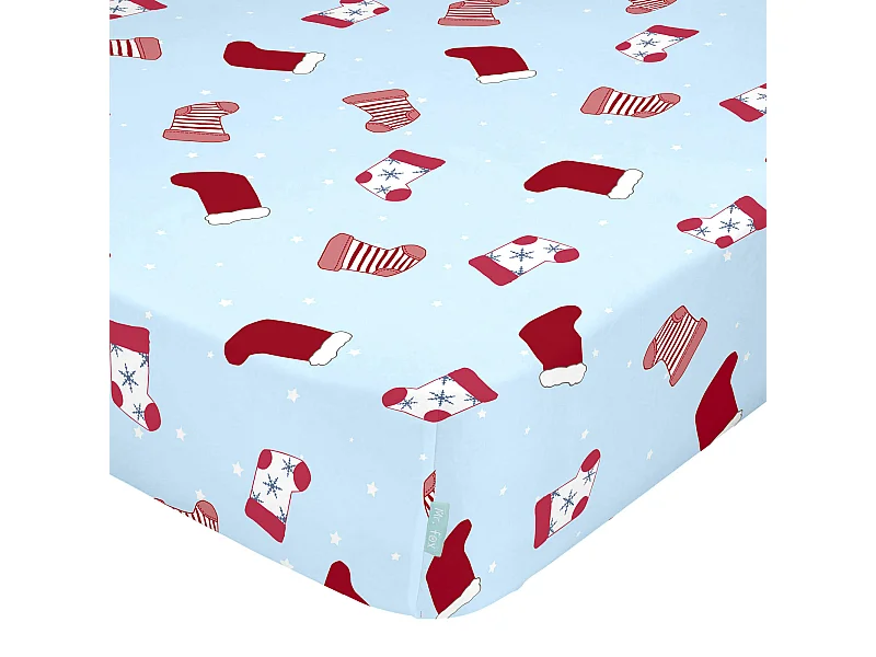 Spannbetttuch Kinderbett 60x120 cm Merry christmas