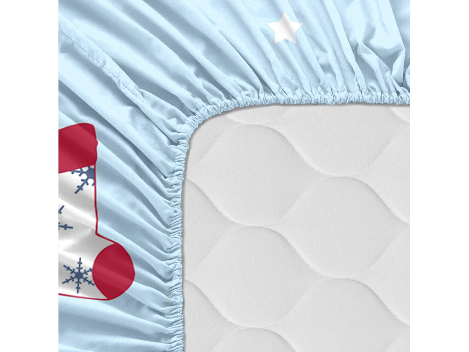 Spannbetttuch Kinderbett 60x120 cm Merry christmas