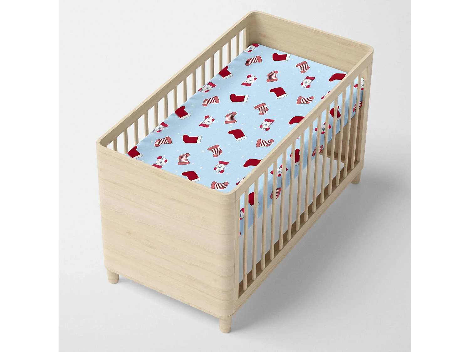 Spannbetttuch Kinderbett 60x120 cm Merry christmas