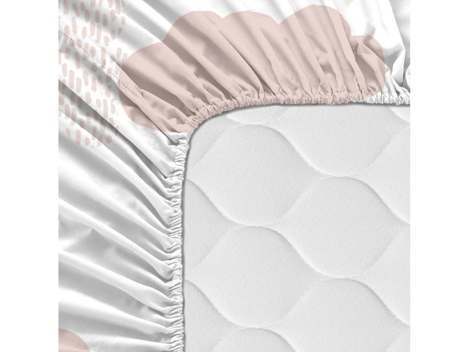 Spannbetttuch Kinderbett 70x140 cm Clouds