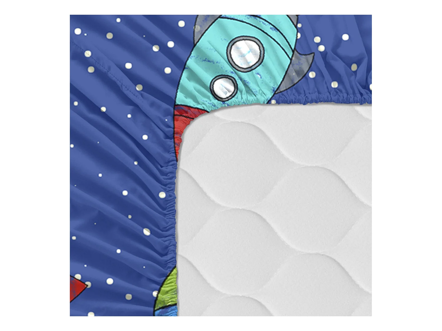 Bajera Cama 90 (90x200 cm) Space rocket