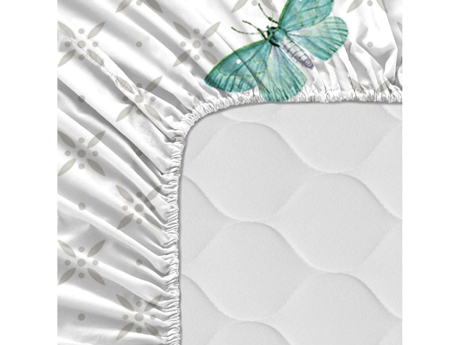 Drap-housse 160x200 cm Birds of paradise