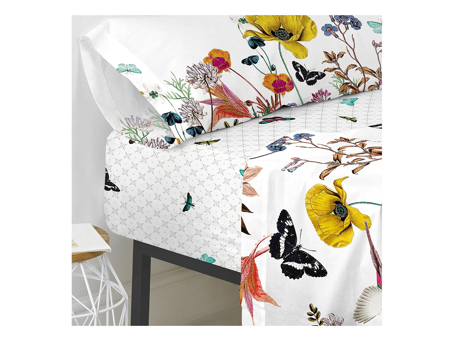 Drap-housse 160x200 cm Birds of paradise