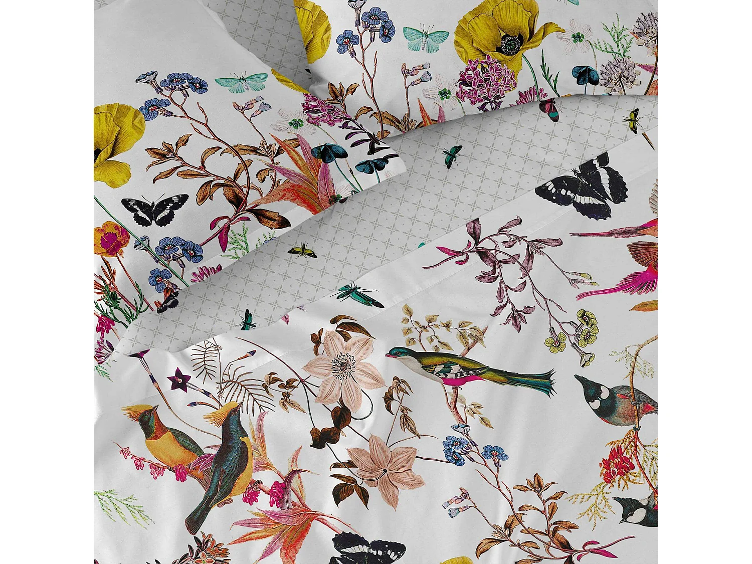 Drap-housse 160x200 cm Birds of paradise