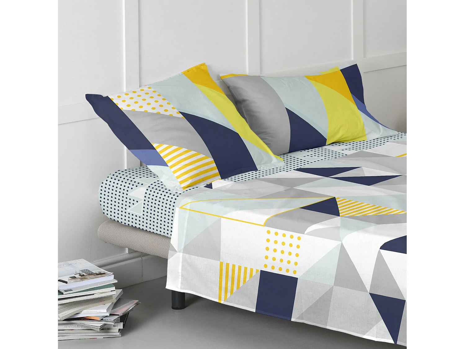 Drap-housse 140x200 cm Geo dot