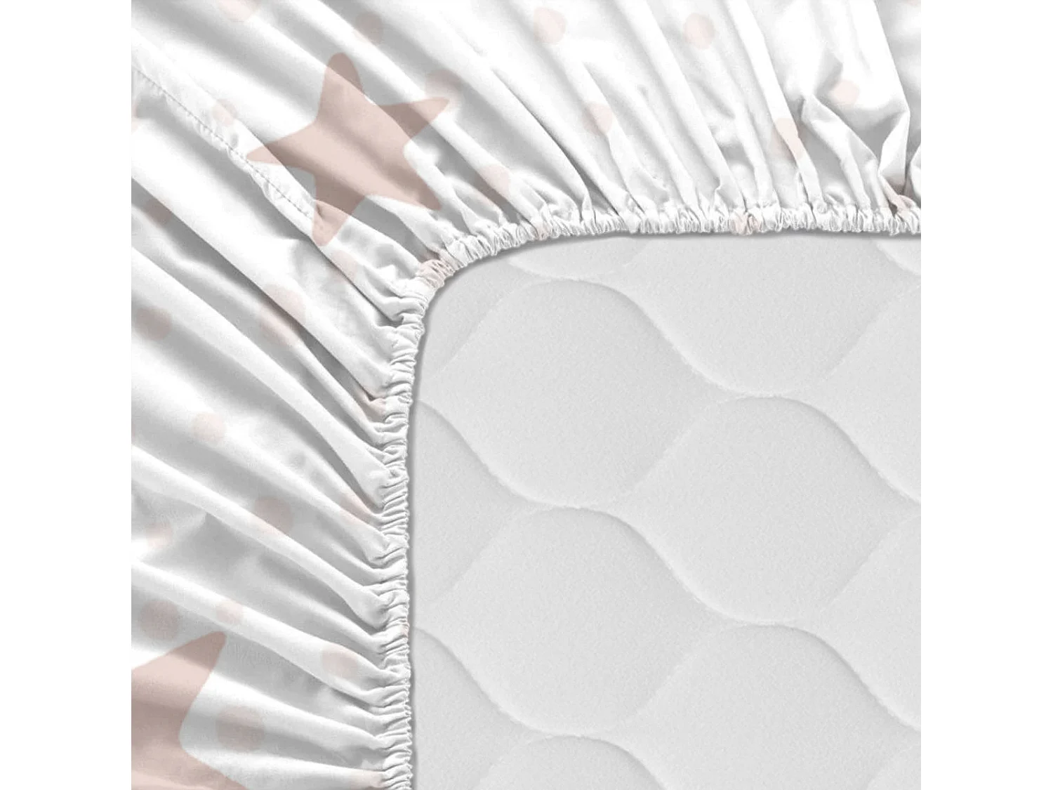 Drap-housse Berceau 60x120 cm Little star