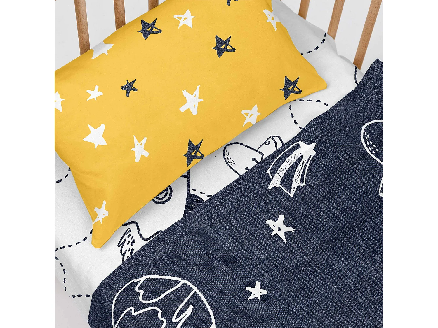 Drap-housse Berceau 60x120 cm Starspace