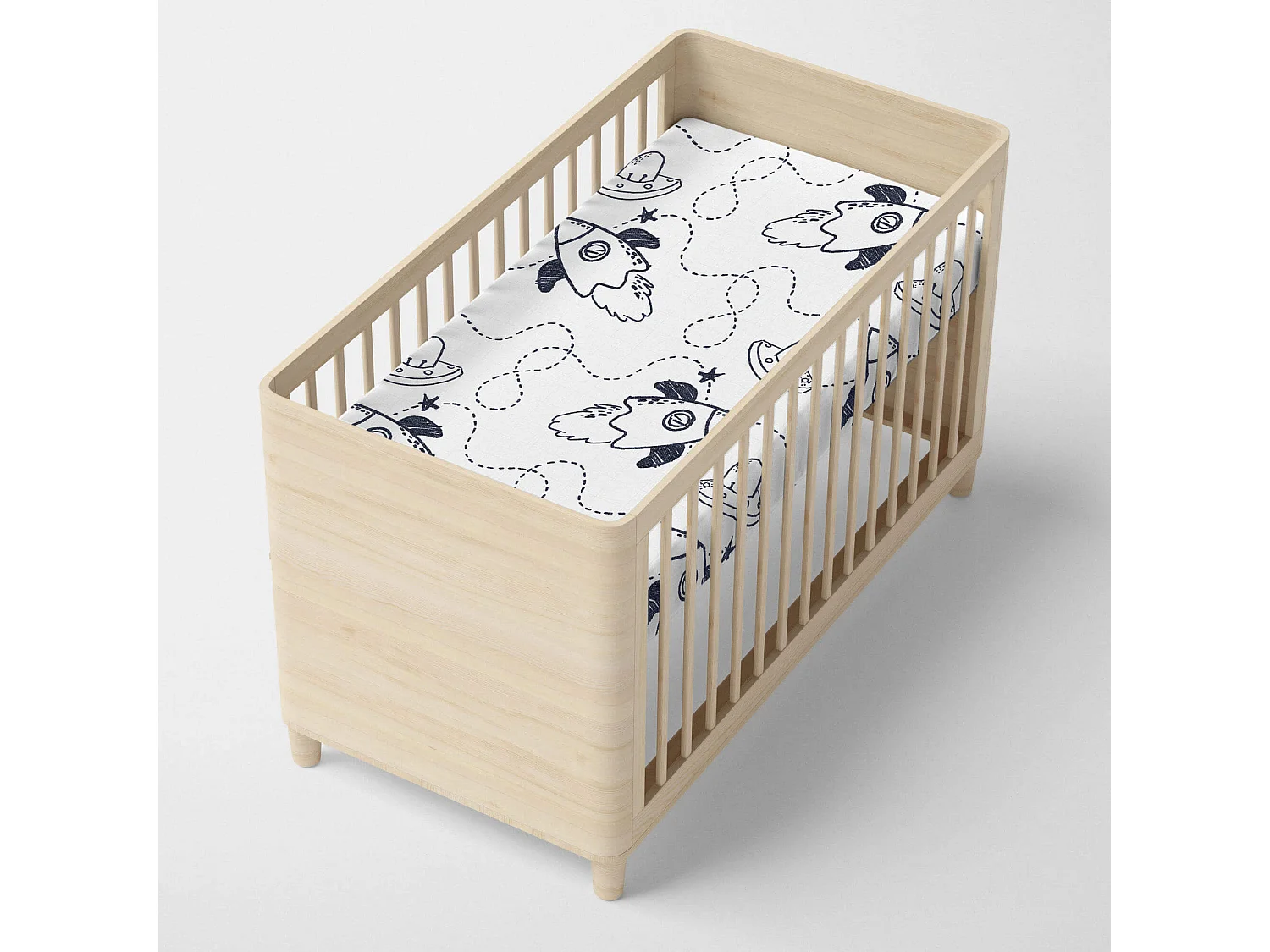 Drap-housse Berceau 60x120 cm Starspace