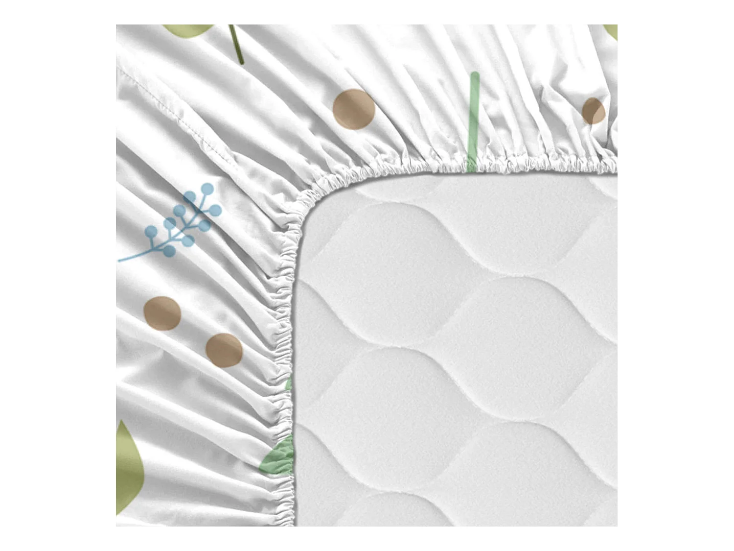 Lenzuolo inferiore Lettino 60x120 cm Happy sloth