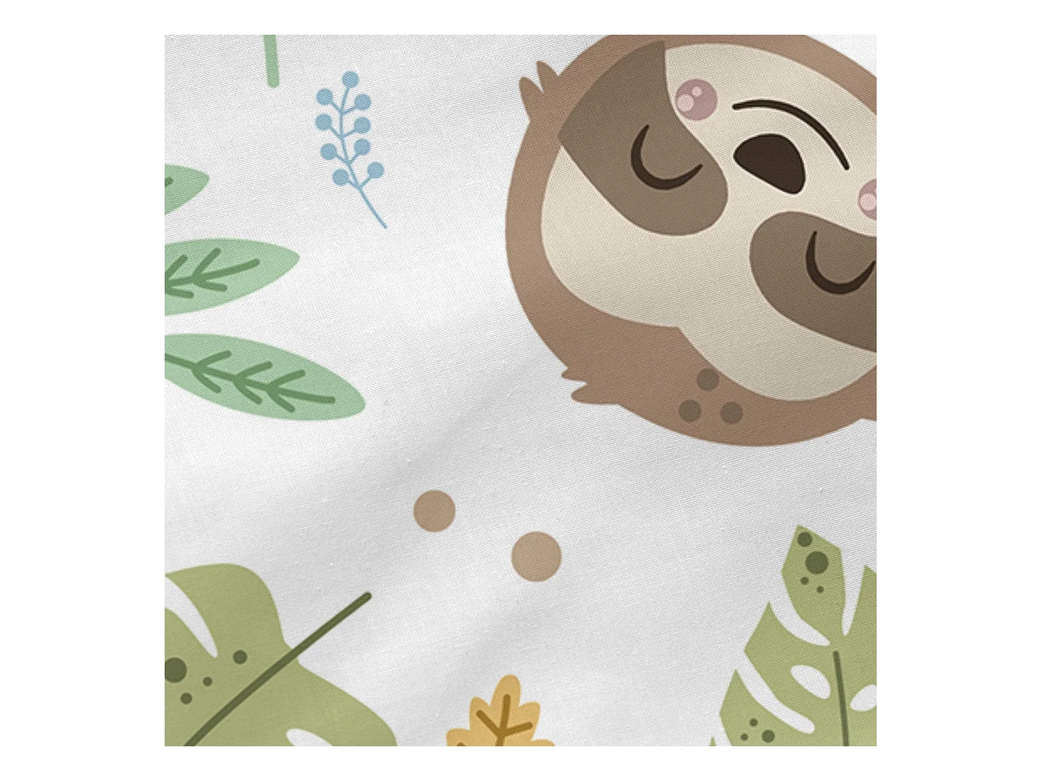 Lenzuolo inferiore Lettino 60x120 cm Happy sloth