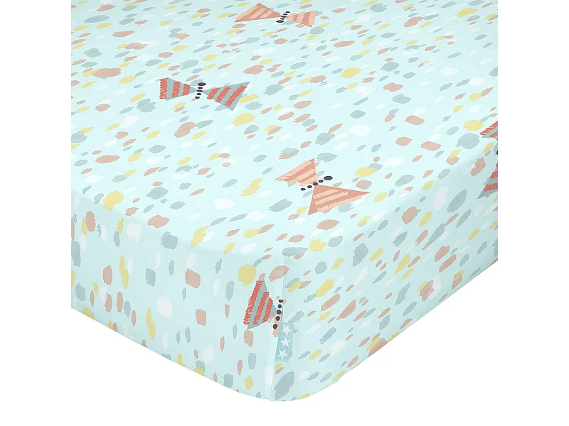 Drap-housse Lit Bébé 70x140 cm Woodland