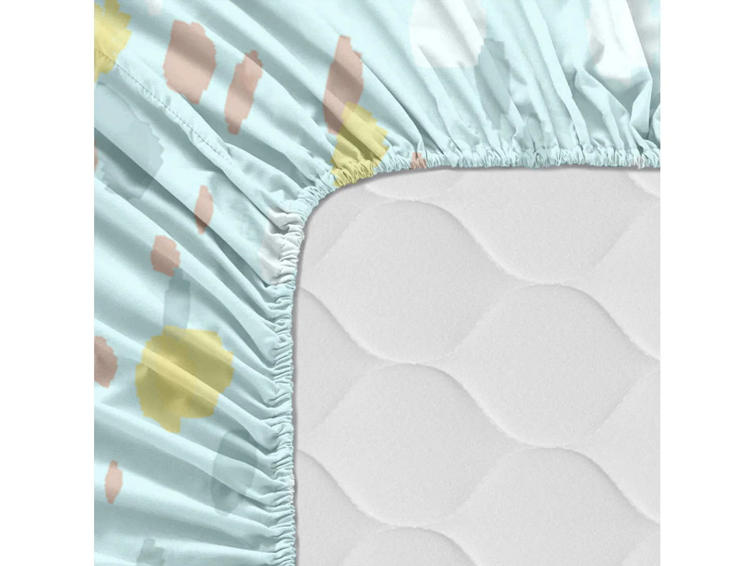 Drap-housse Lit Bébé 70x140 cm Woodland