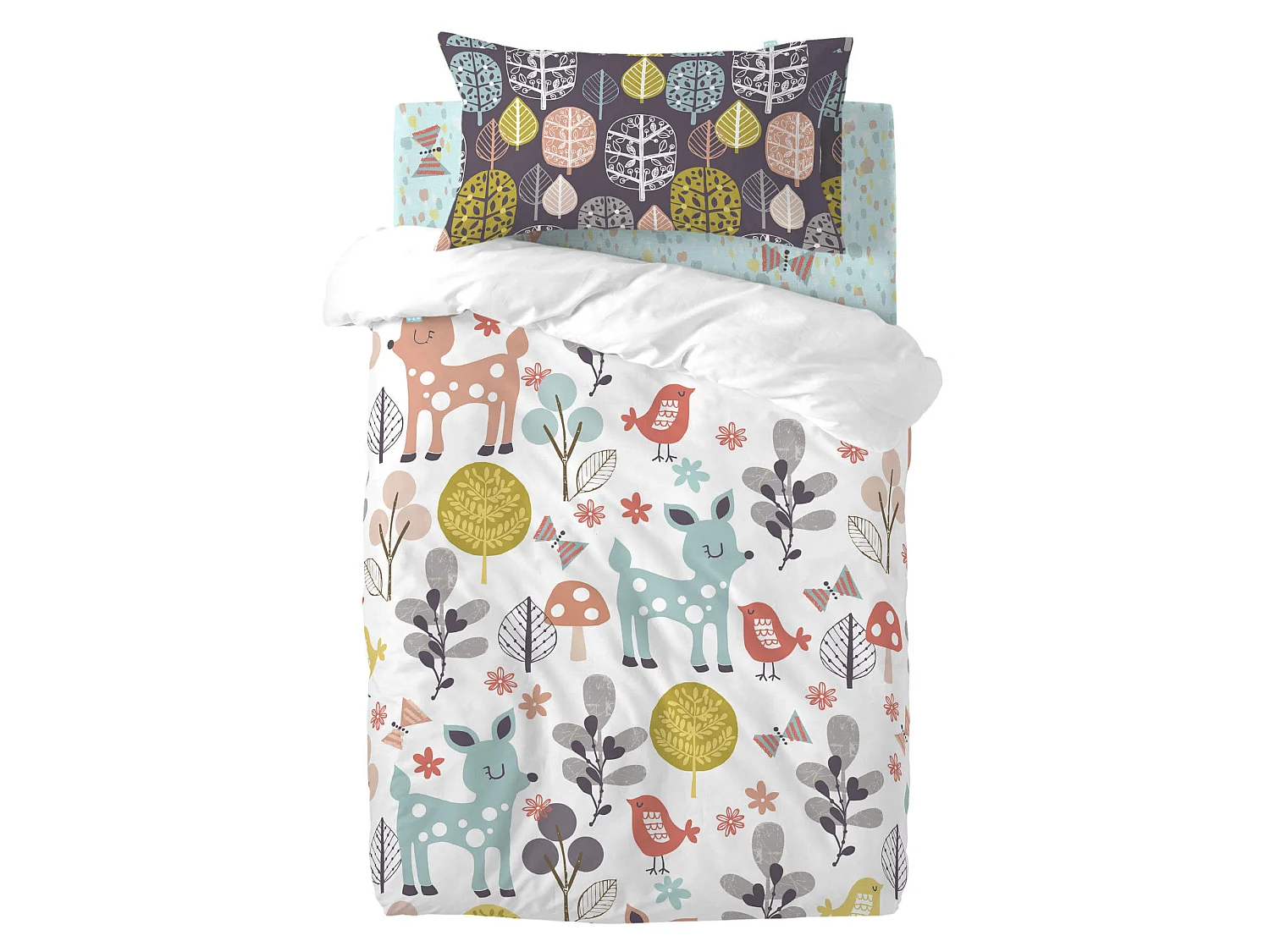 Drap-housse Lit Bébé 70x140 cm Woodland