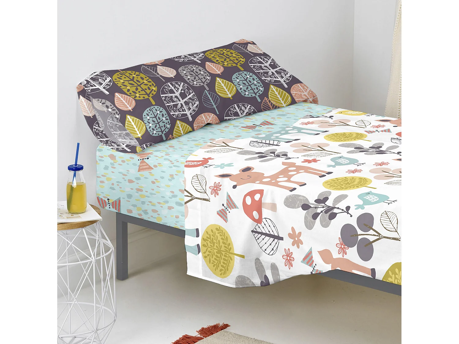 Spannbetttuch 105x200 cm Woodland