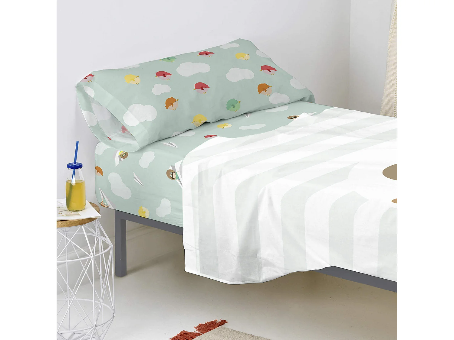 Spannbetttuch 105x200 cm Learning to fly