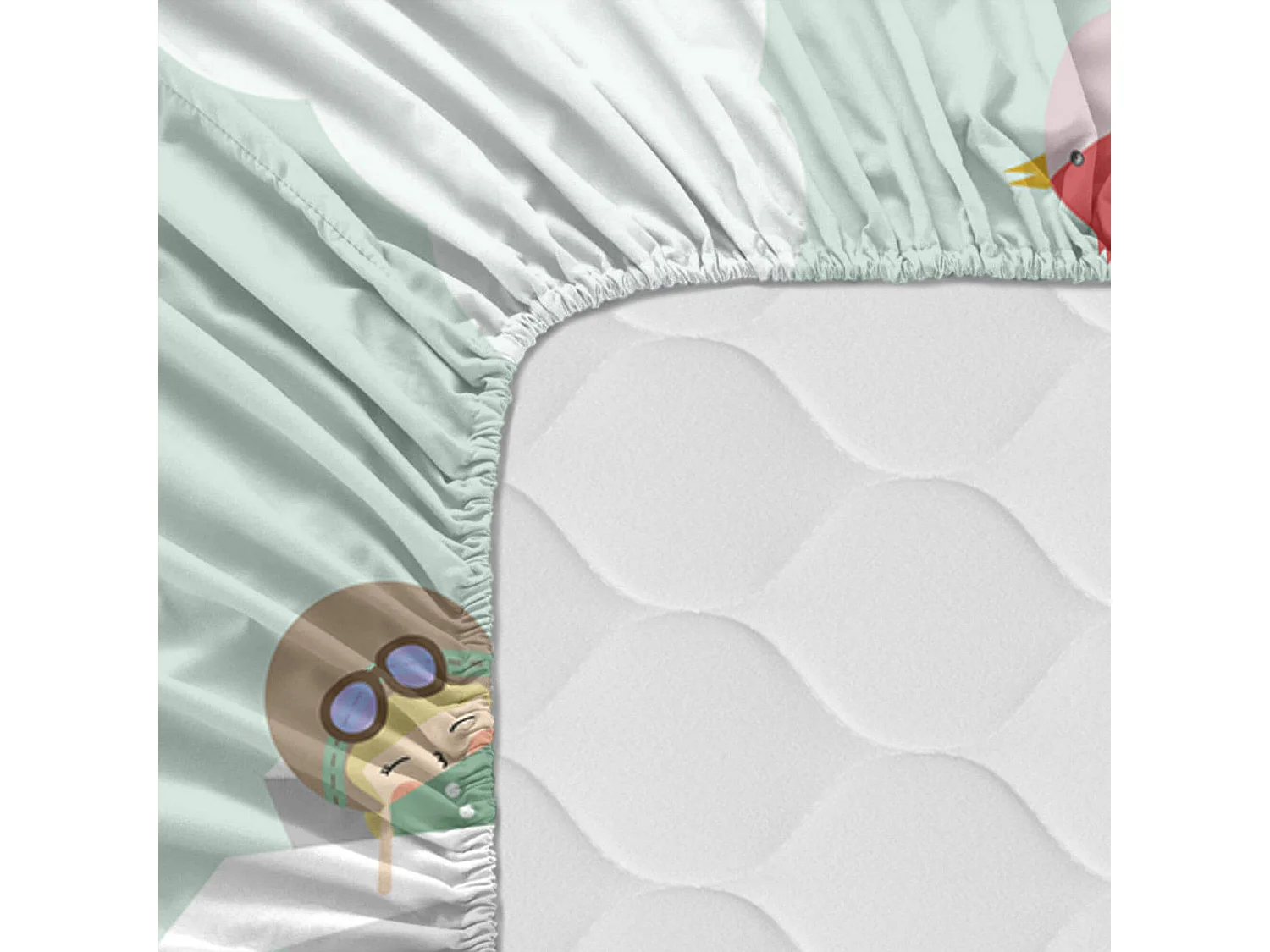 Spannbetttuch 105x200 cm Learning to fly