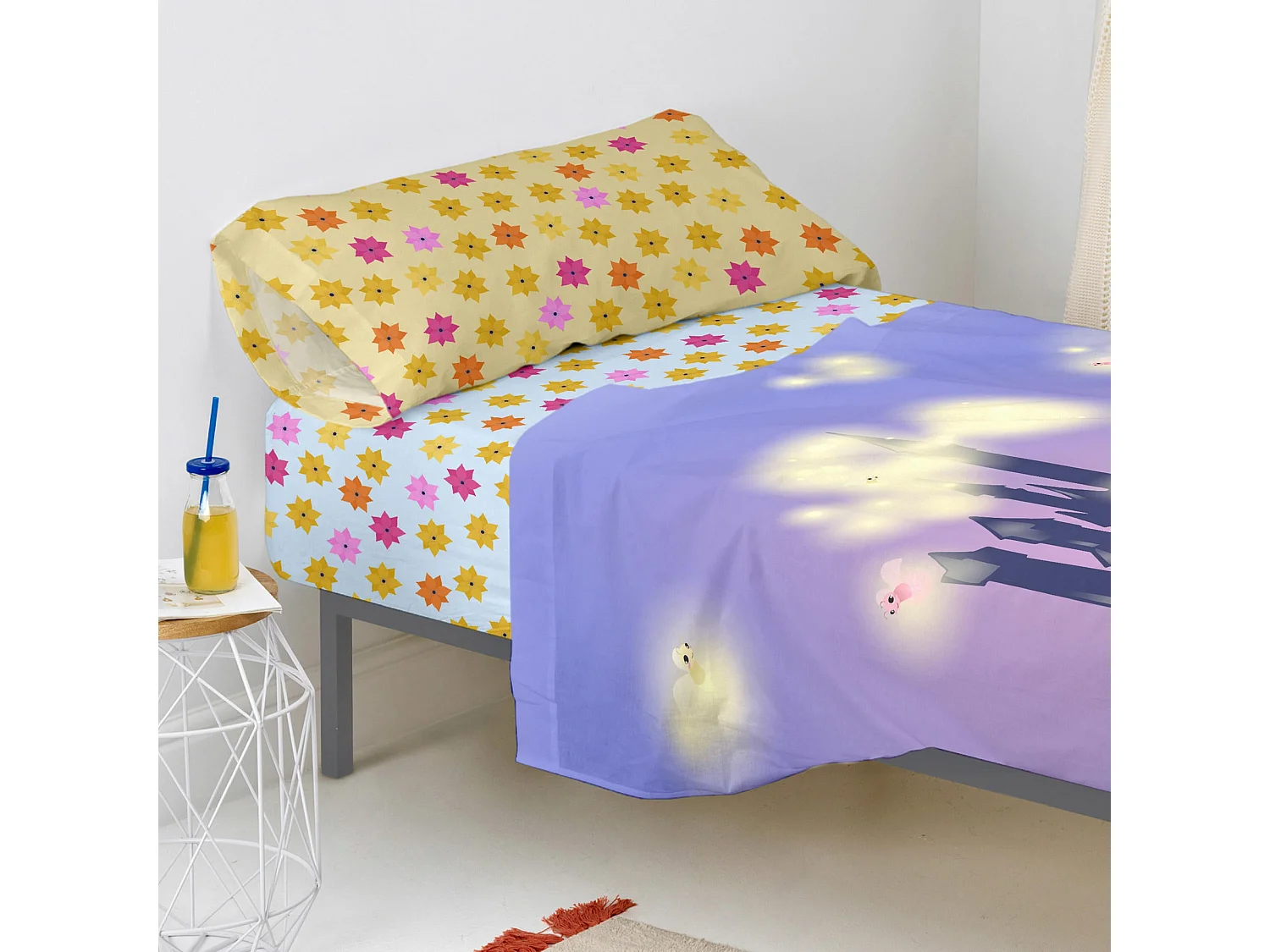 Spannbetttuch Kinderbett 70x140 cm Long braid