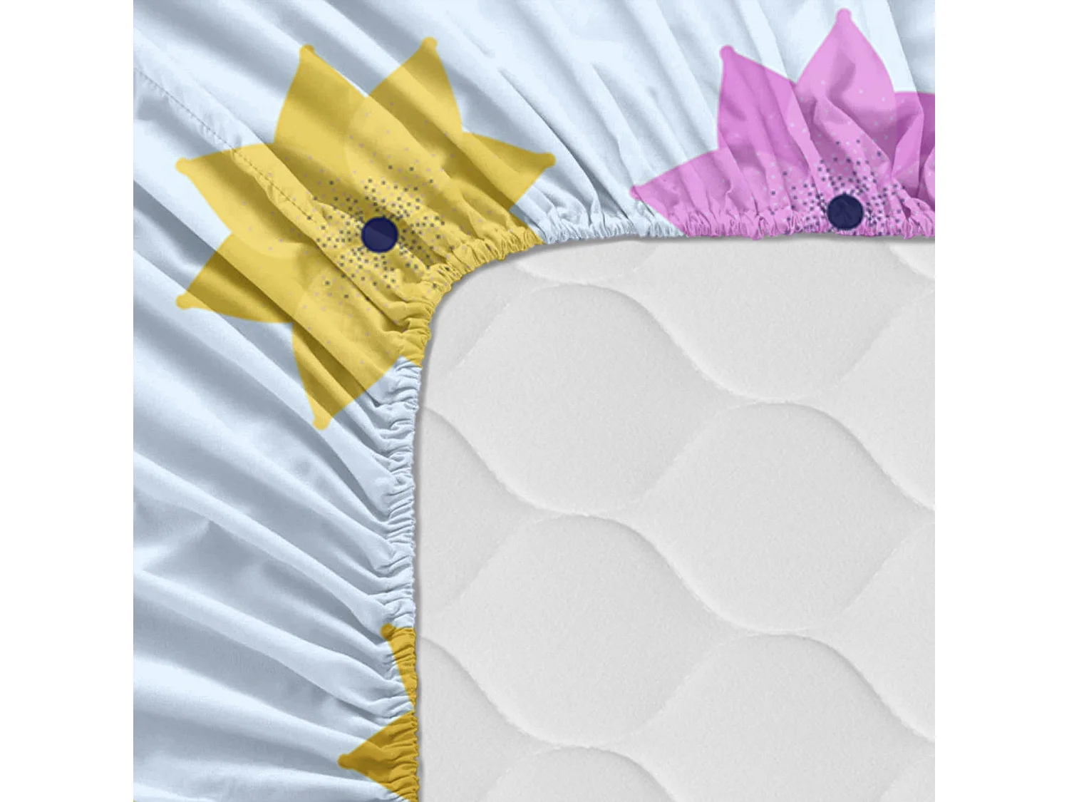 Spannbetttuch Kinderbett 70x140 cm Long braid