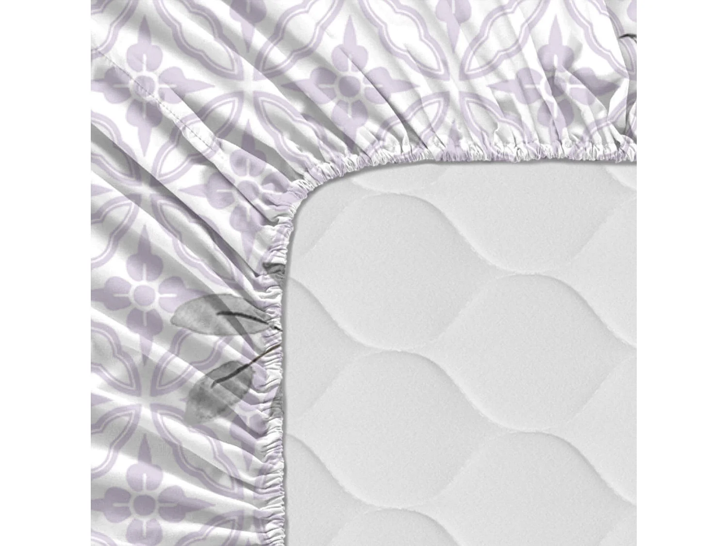 Drap-housse 160x200 cm Delicate bouquet