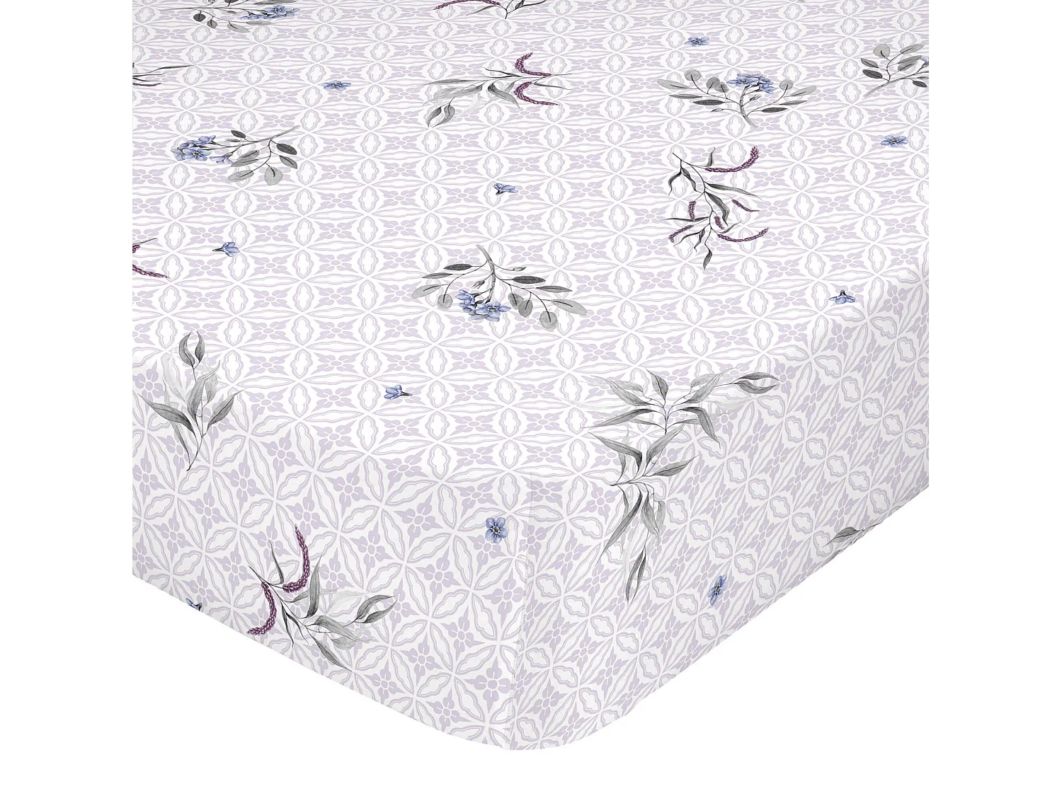 Drap-housse 160x200 cm Delicate bouquet