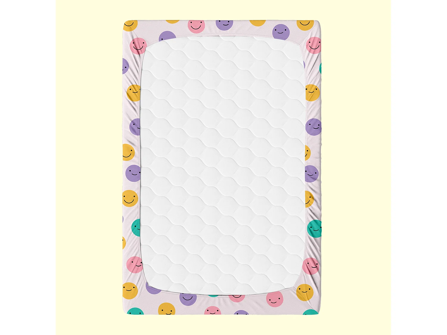 Spannbetttuch 200x200 cm Funny faces