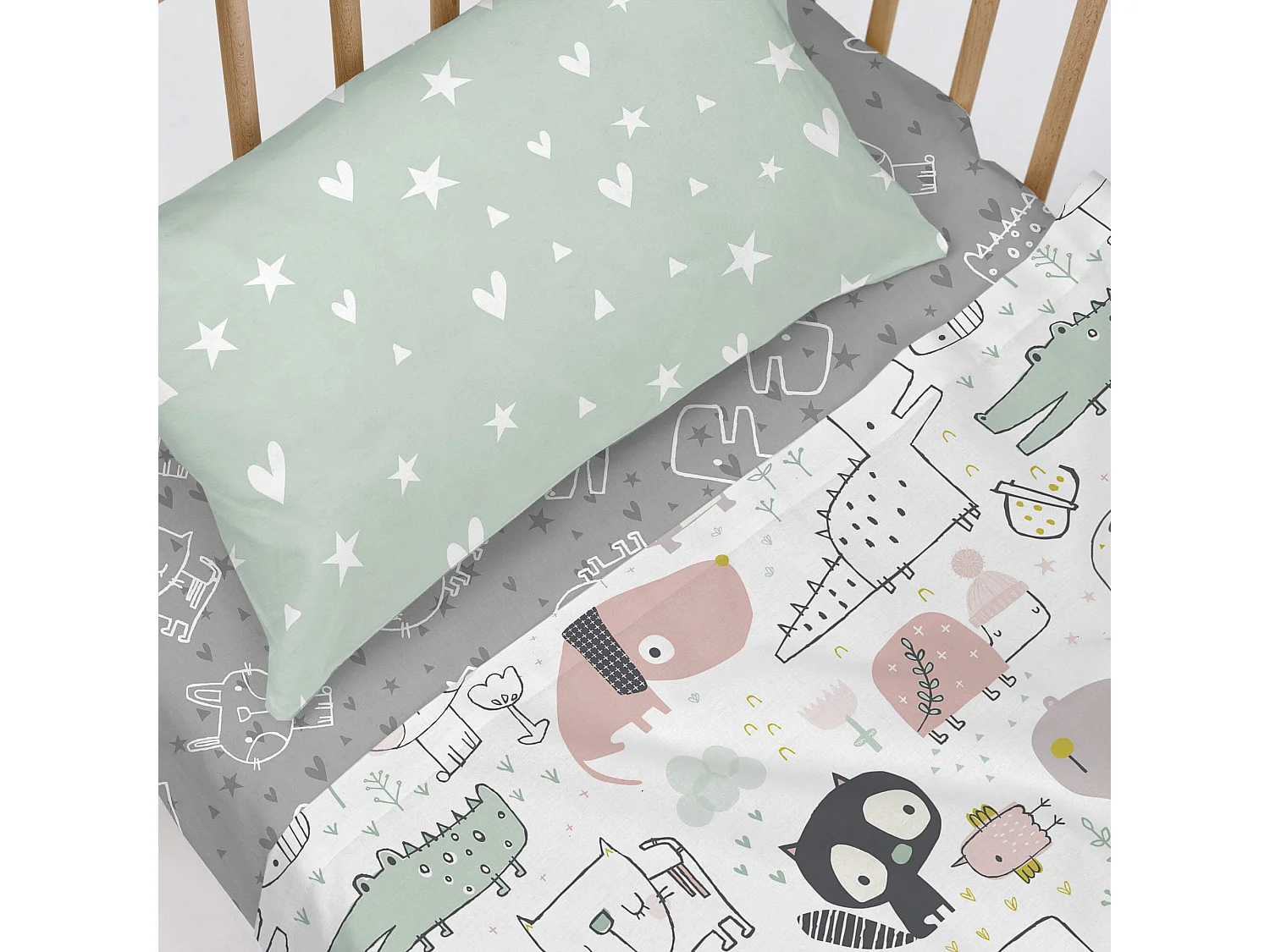Drap-housse Lit Bébé 70x140 cm Best buddies