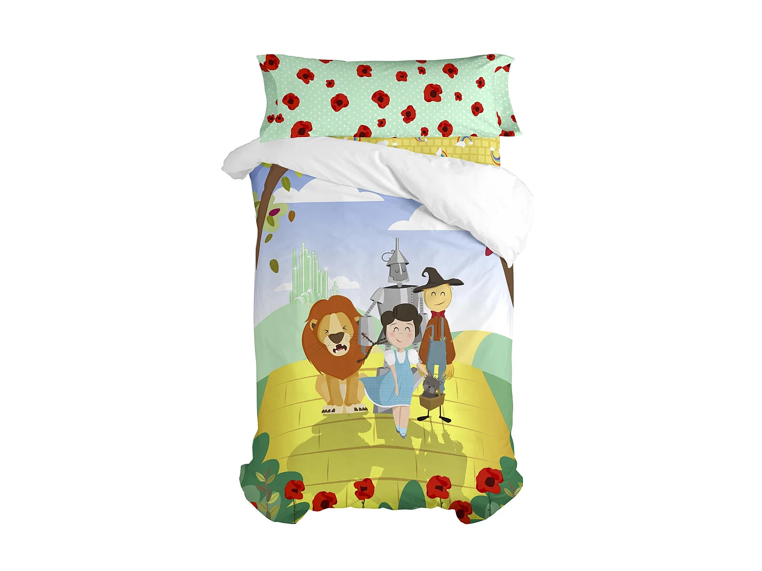 Drap-housse 105x200 cm Yellow bricks