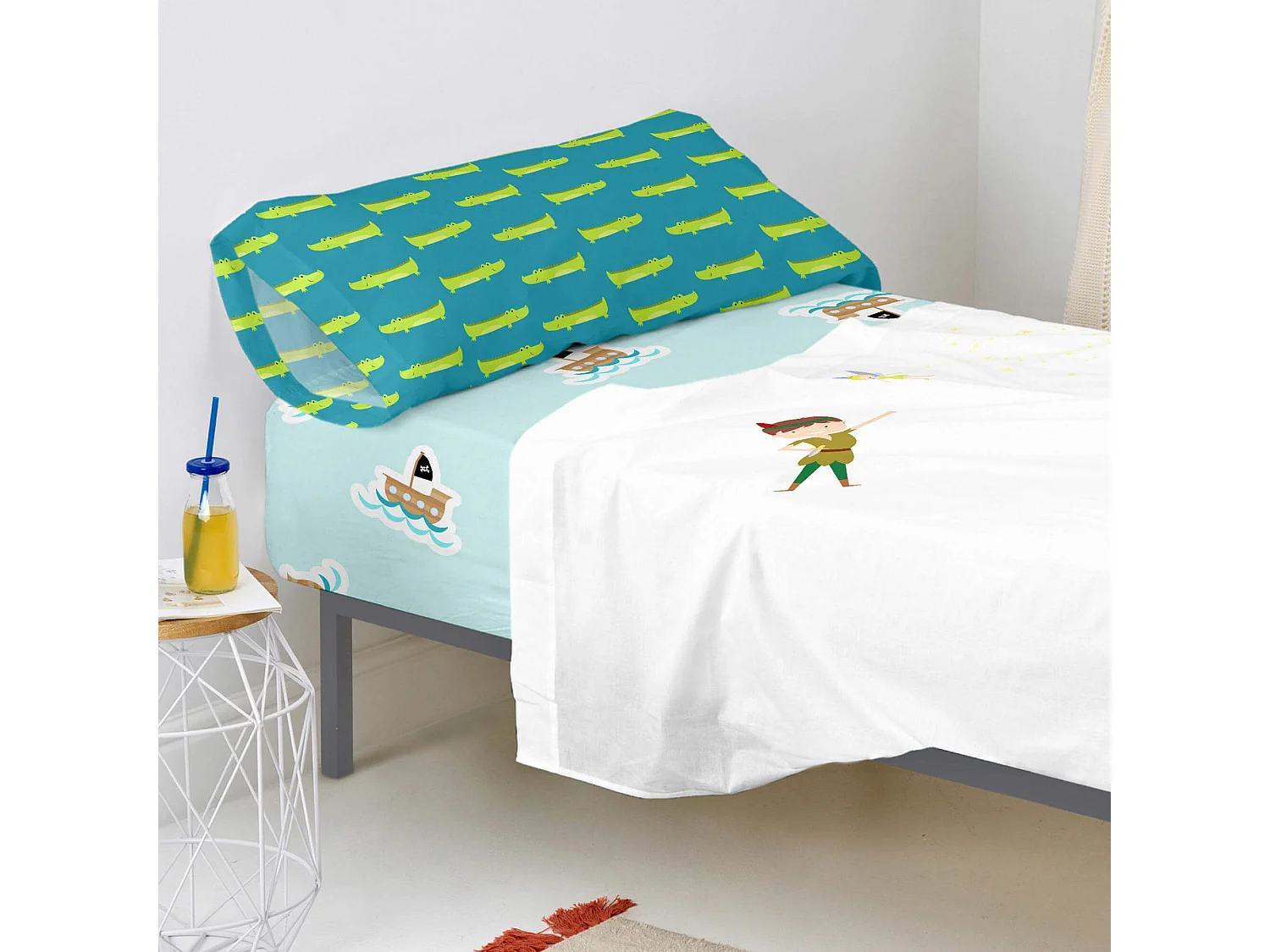 Spannbetttuch 105x200 cm Flying boy