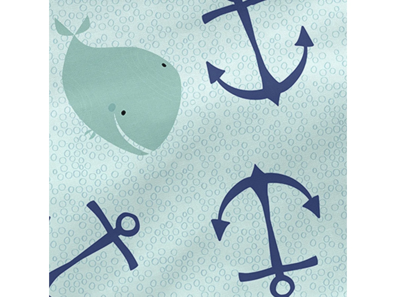 Drap-housse 90x200 cm Whale