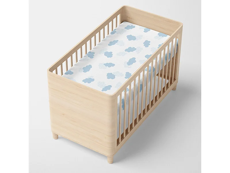 Spannbetttuch Kinderbett 60x120 cm Clouds