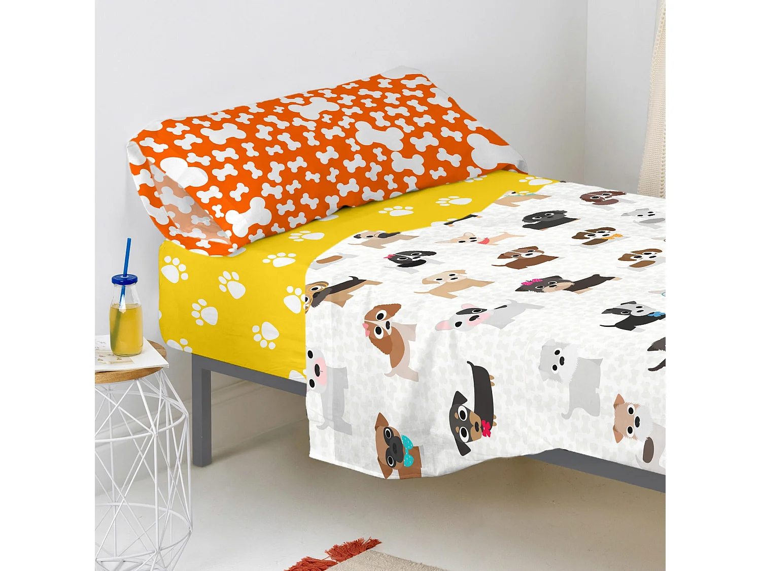 Lenzuolo inferiore 105x200 cm Dogs