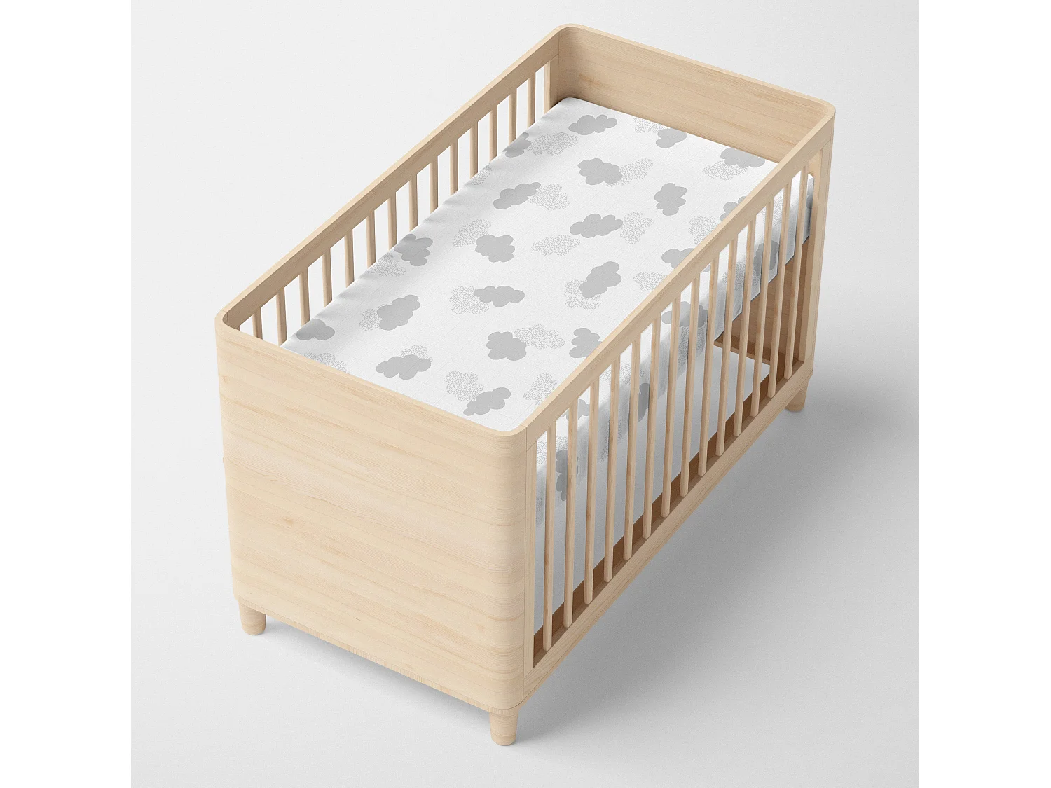 Drap-housse Lit Bébé 70x140 cm Clouds