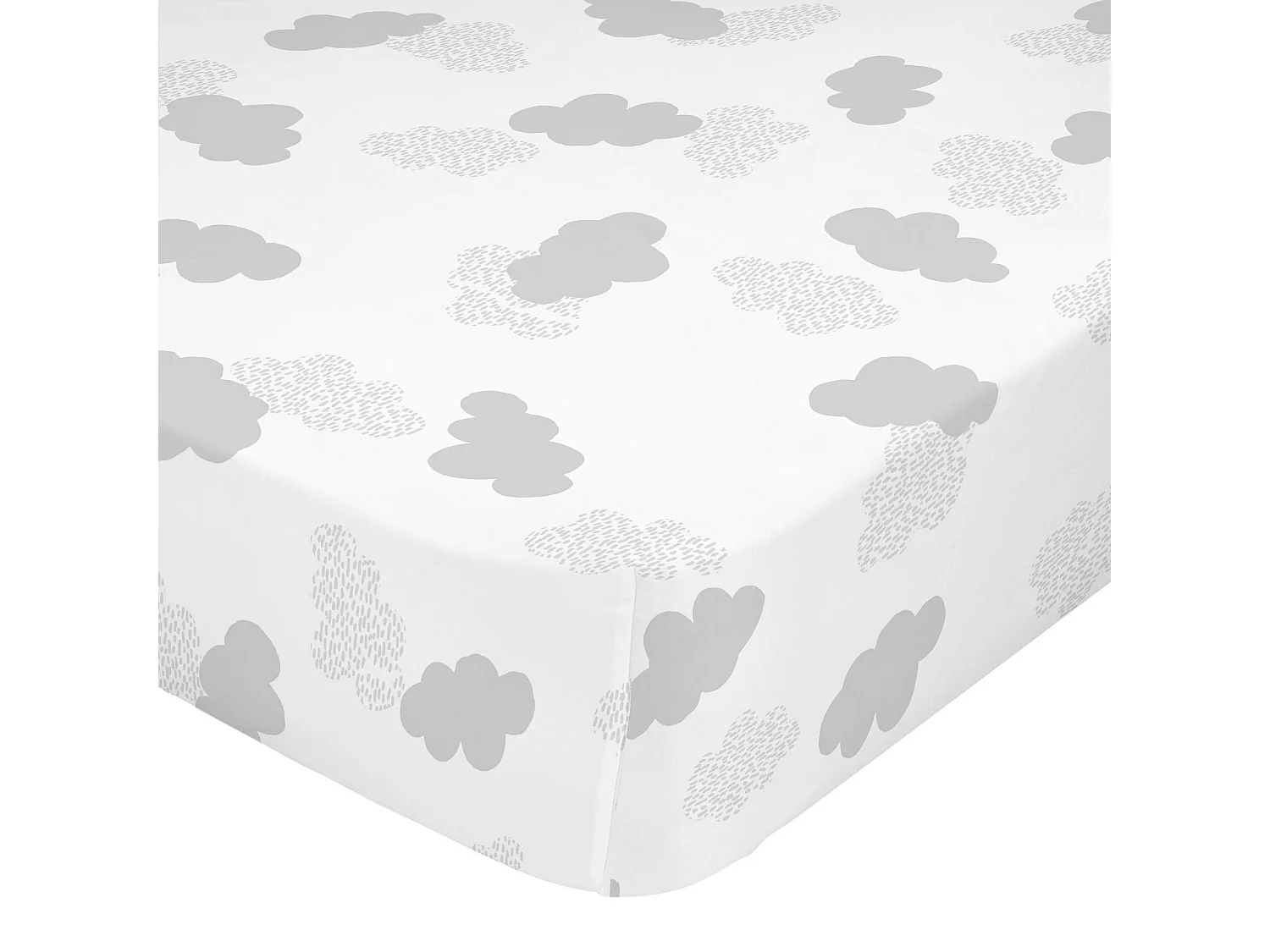 Drap-housse Lit Bébé 70x140 cm Clouds