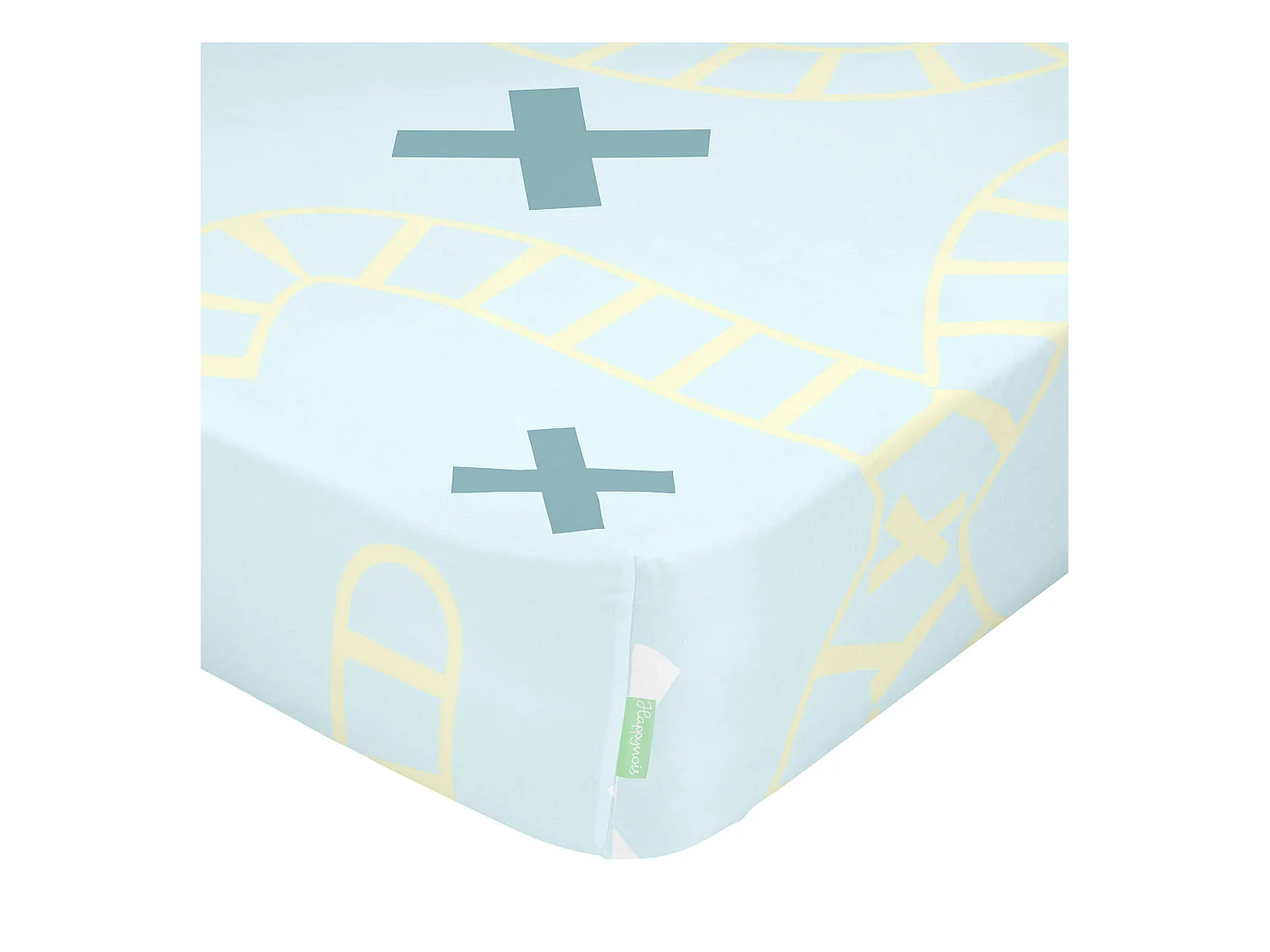 Spannbetttuch Kinderbett 60x120 cm Train