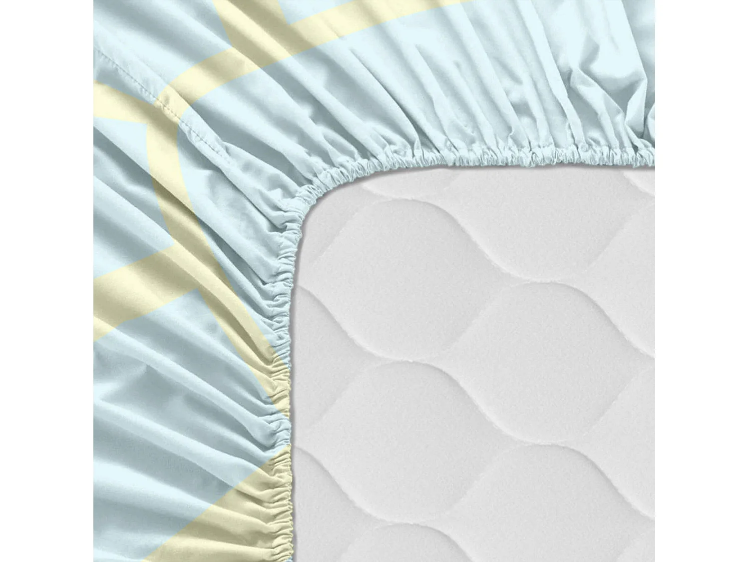 Spannbetttuch Kinderbett 60x120 cm Train