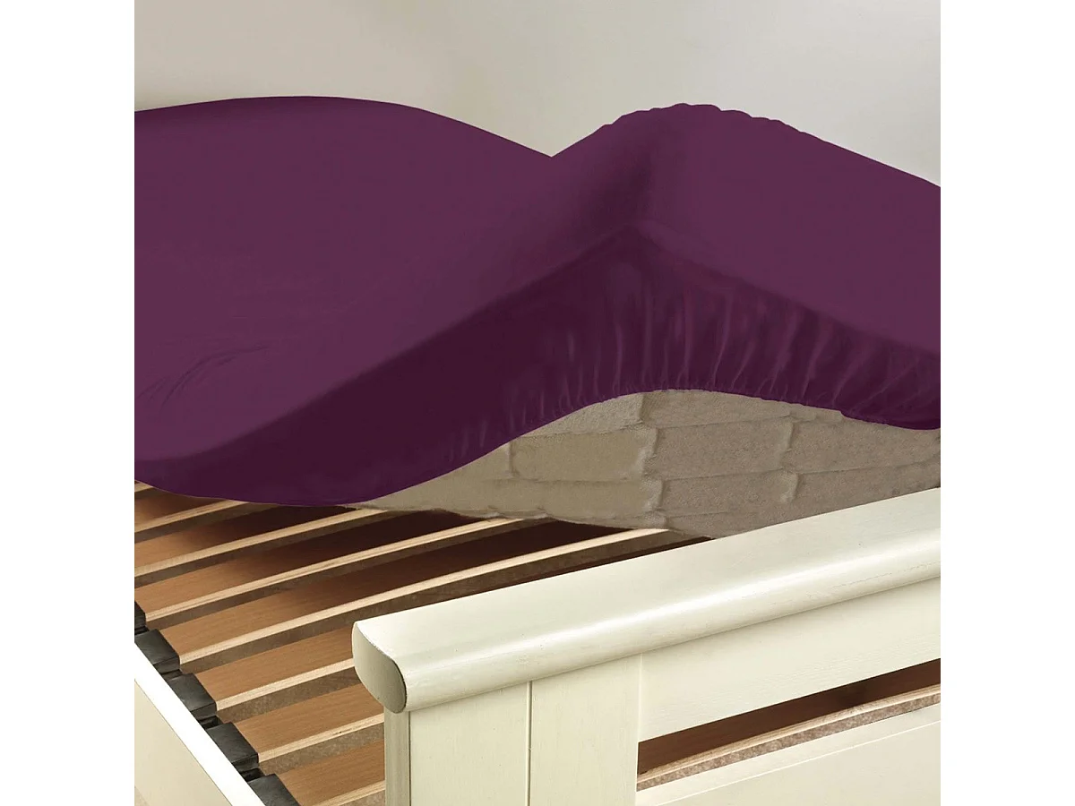 Drap Housse "Lina" 90x190cm Myrtille