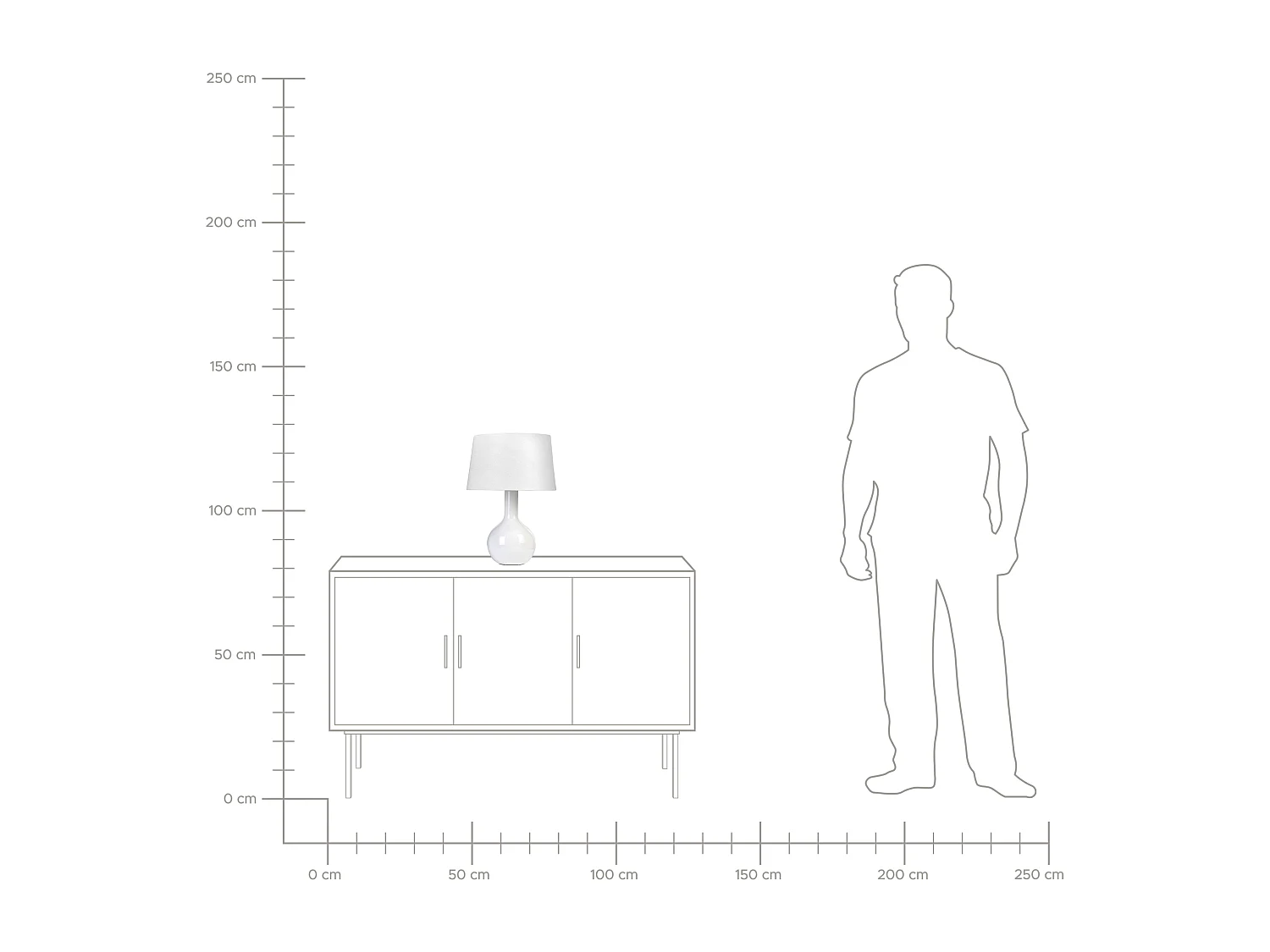 Lampe à poser SOCO Céramique Blanc